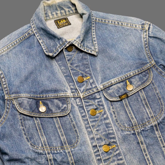 1960s Lee 101J Denim Jacket Size 38 Sanforized Union Made In Usa - Picture 8 of 8